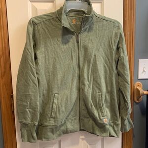 Carhartt Women's Green Full-Zip Sweatshirt